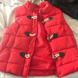 Red vest Girls junior large